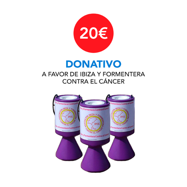 Donativo 20 € - Ibiza y Formentera Contra el Cáncer