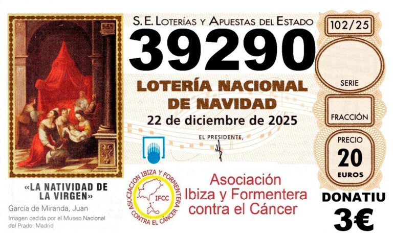 Décimo de Lotería de Navidad IFCC 2025